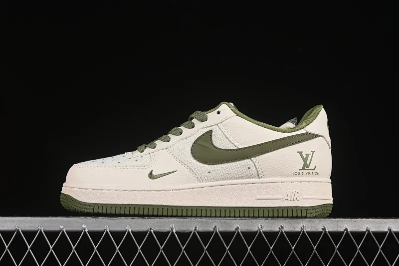 All categories Nk Air Force 1 Air Force series Nk Air Force 1 Low Air Force low-top Nike Air Force 1'07 Low LV joint linen beige green hook Air Force 1 low-top casual sneakers XX3168-192
